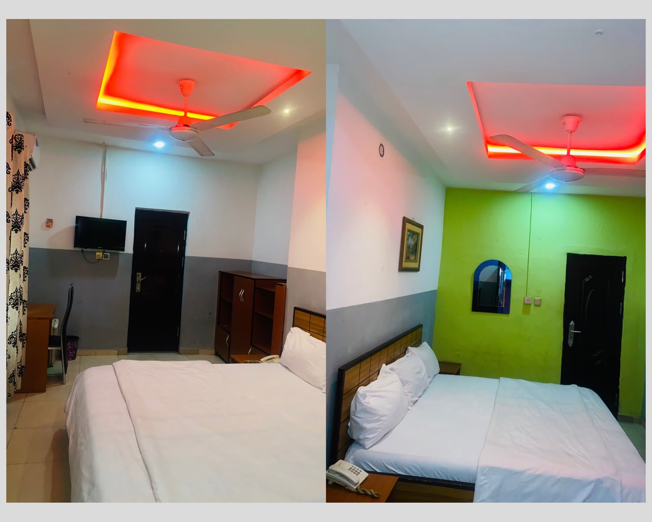Guest room with bed and seating at PIKKMASTER BMV SUITE Uyo